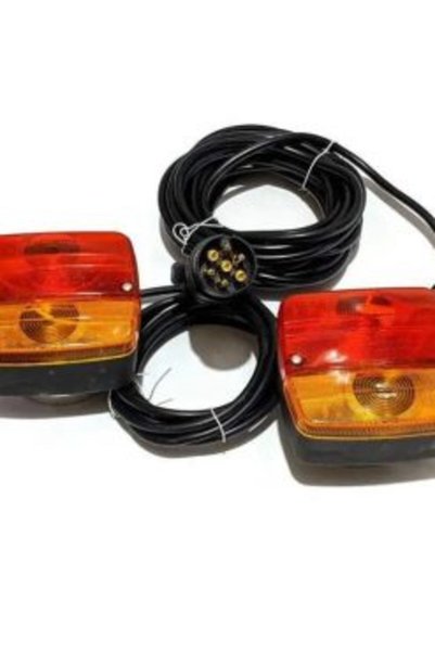 OEM Σετ μαγνητικά φανάρια φλας/στοπ 12V για τρέιλερ IP65 2 τεμαχίων με καλώδι...