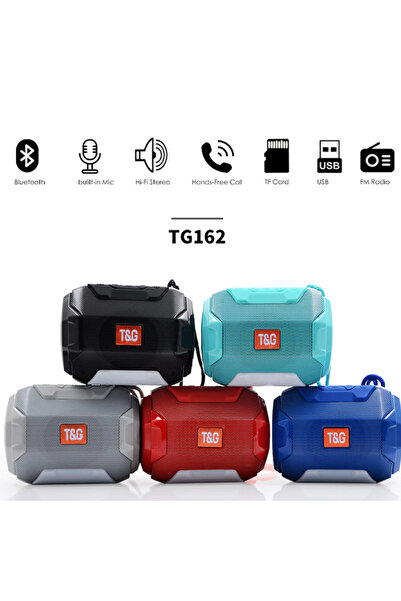 T700 Ηχείο Bluetooth T&G TG-162 5W με LED φωτισμό και ραδιόφωνο FM