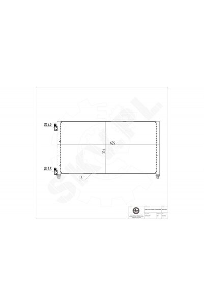 ESEN SKV Radiator aer condiționat Fiat Doblo Punto fără uscător 46821270
