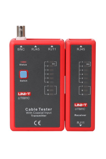 unı-t tester καλωδίων δικτύου UT681C, RJ45/RJ11/BNC