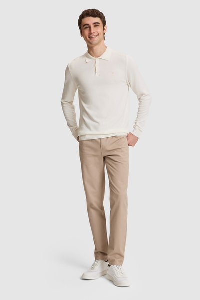 U.S. Polo Assn. Pantaloni din pânză/bej închis pentru bărbați 50328976-VR088