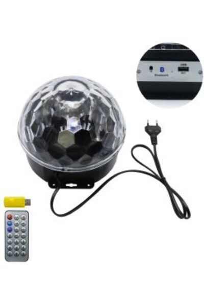 OEM LED Φωτορυθμικό Disco Ball με Bluetooth – Mp3 – USB