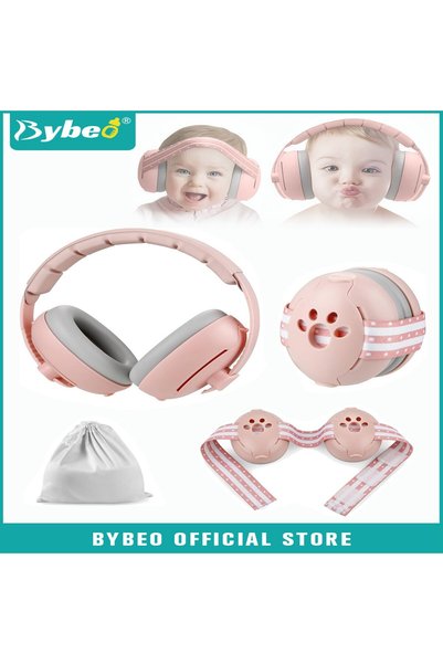 BYBEO Baby Ear Muffs, Baby Ear Protection, Noise Cancelling Headphones for Sl...