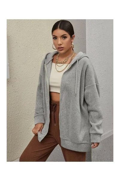 selcia UNISEX FERMUARLI KAPÜŞONLU SWEATSHİRT