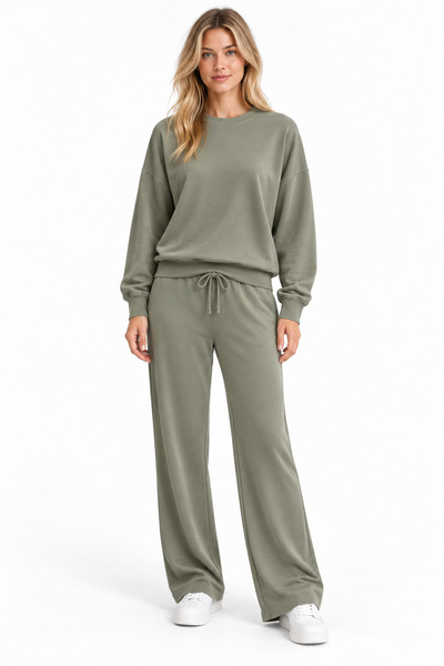 Perspective Crew Neck Relaxed Fit Premium Modal Tracksuit Set