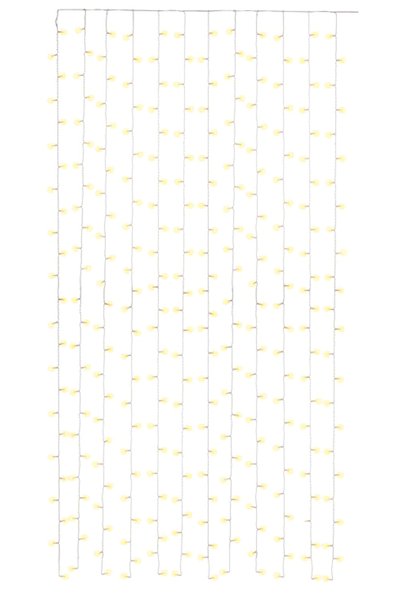 goobay LED λαμπάκια κουρτίνα 57943, 3000K, 4.1m, IP44, USB, 300 LED