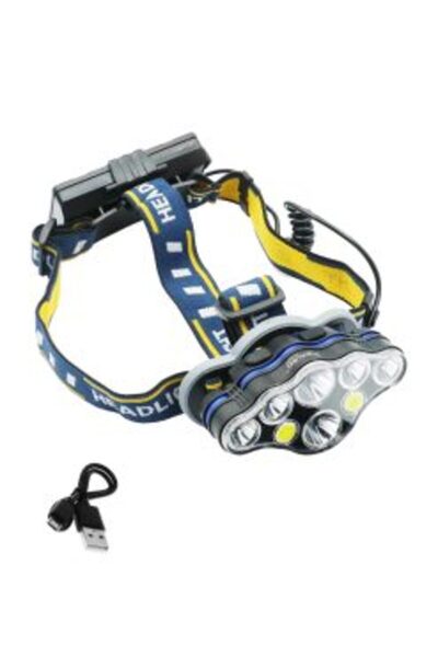 OEM LED Επαναφορτιζόμενος Φακός Κεφαλής 2 COB 6 SMD IPX4 3000LM Ψυχρό Λευκό μ...