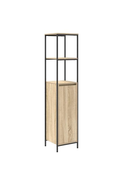 vidaxl Dulap de baie cu rafturi Stejar Sonoma 36x35x165 cm