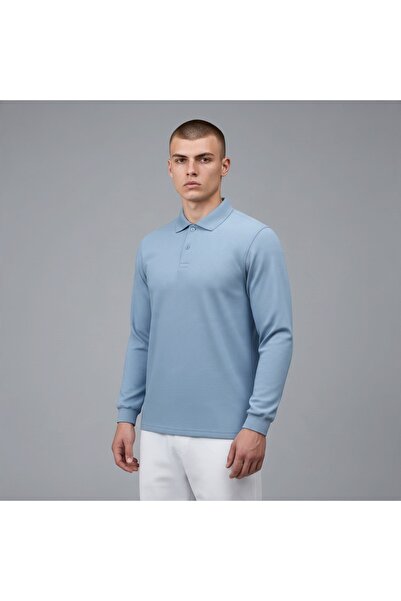 adage Unisex Μπλε Μακρυμάνικο Μπλουζάκι Πόλο με Γιακά Lacoste – Κατάλληλο για...