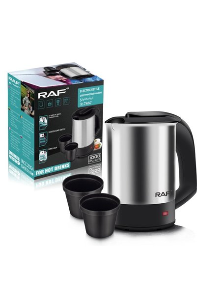 RAF Βραστήρας 500ml 1000W Ασημί R-7887 για γρήγορη θέρμανση νερού