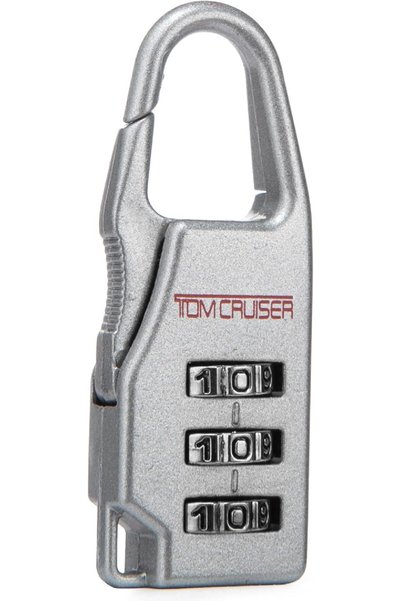 Tom Cruiser 3-Digit Combination Padlock, Keyless Metal Travel Lock with Sprin...