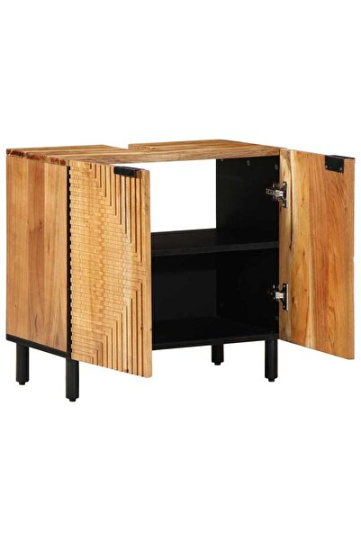 vidaxl Dulap pentru Chiuveta de Baie Maro 62 x 33 x 58 cm