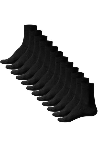 Generic Men's Cotton Quarter Crew Socks - Casual Ankle Socks Solid Colors, 6 ...