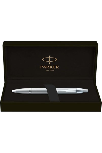 Parker قلم حبر جاف IM معدني فضي اللون