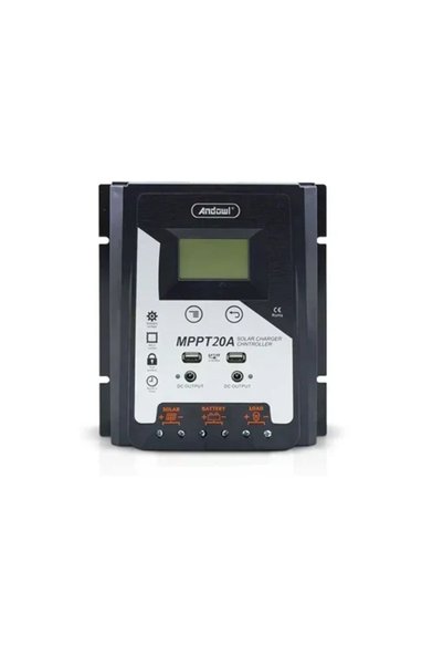 Andowl Ρυθμιστής φόρτισης φωτοβολταϊκών MPPT 20A - Solar Charge Controller