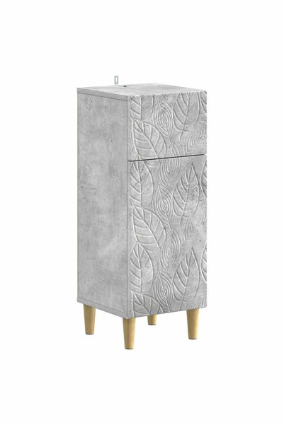 vidaxl Dulap de Depozitare pentru Baie DELFT Gri Beton 30 x 31 x 80 cm
