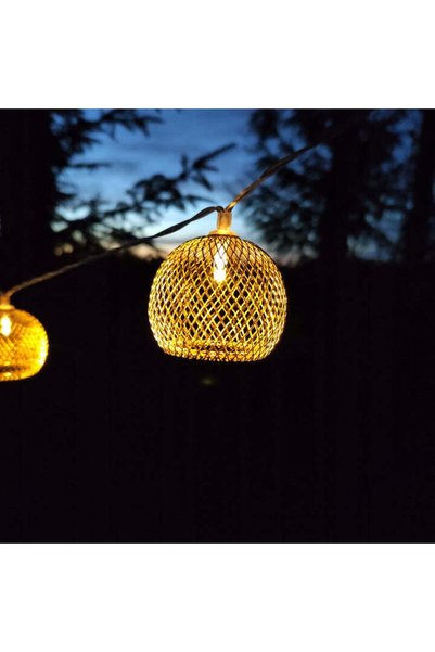 MyOfficeShop Ghirlandă luminoasă, LED, model Altros, 10 becuri, 380cm, încărc...