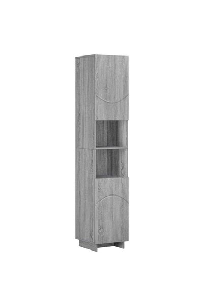 vidaxl Dulap de baie Sonoma gri 36.5 x 38 x 180 cm Lemn prelucrat