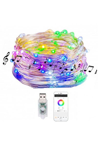 OEM Bluetooth Smart RGB Fairy Light 10m LED USB με App, Μουσική & Τηλεχειριστ...