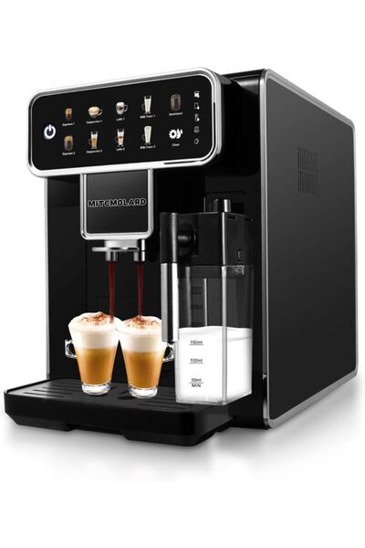 Generic ماكينة قهوة أوتوماتيكية، ماكينة إسبريسو بقوة 15 بار مع مطحنة CM7203