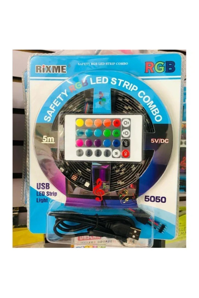 OEM Ταινία LED RGB 5m με Usb kαι τηλεχειριστήριο Rixme