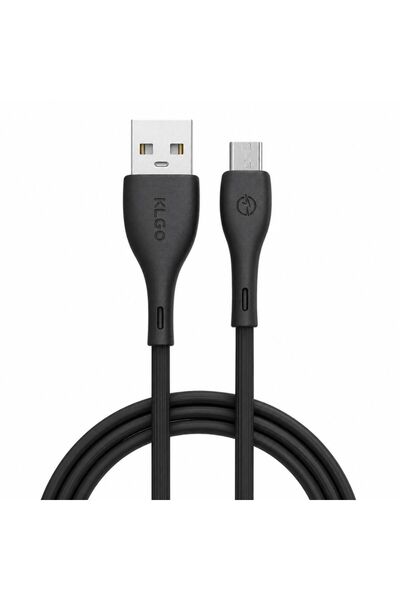 OEM Καλώδιο USB 2.0 σε Micro USB 1m KLGO S-102 σε μαύρο χρώμα