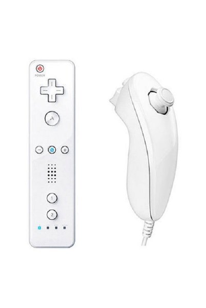 OEM Gamepad ενσύρματο με Motion Plus & Nunchuck για Wii/Wii U, λευκό