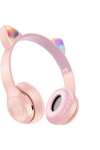 Andowl Ακουστικά On Ear Bluetooth & 3.5mm Ροζ Q-EM51 με Μικρόφωνο