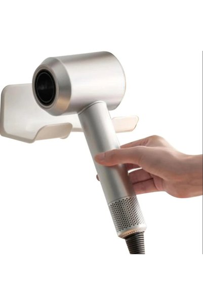 zola Hair dryer holder, plastic, 14.5x5.5x10 cm, white