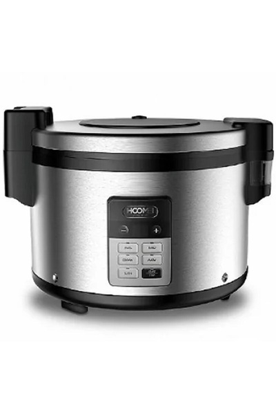 HOOMEI Βραστήρας Ρυζιού HM-5390 16L 1900W Ασημί – Ισχυρός και Αντικολλητικός