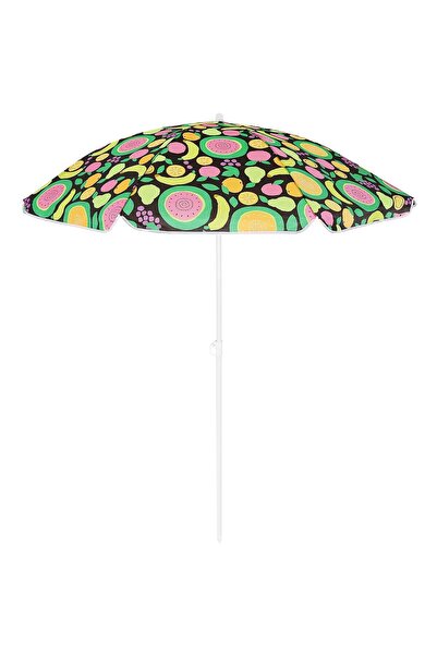 MyOfficeShop Umbrelă de plajă 160 cm cu structură metalică, înclinare reglabi...