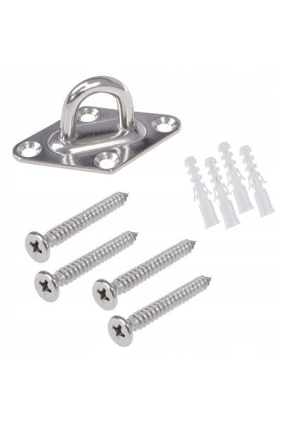 MyOfficeShop Kit de fixare pentru copertine sau hamace, oțel, 9 elemente