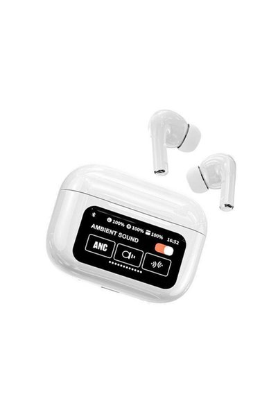 OEM Ακουστικά Bluetooth A9 Pro In-ear Handsfree με ANC Λευκά
