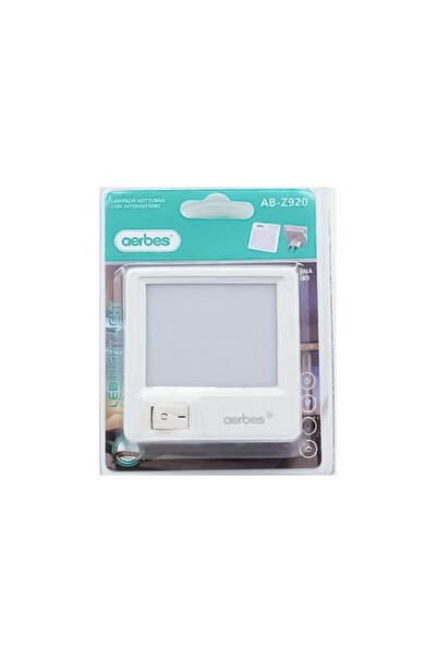 Aerbes Φως νυκτός LED 1W AB-Z920 για πρίζα με διακόπτη on/off