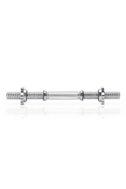 MyOfficeShop Bară scurtă pentru gantere 40 cm, diametru 30 mm, oțel cromat, capacitate 100 kg, argintiu