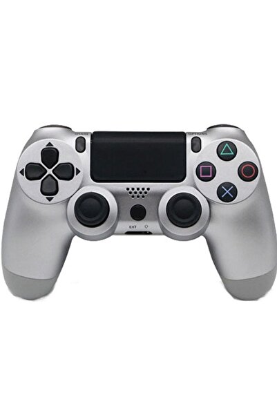 OEM Gamepad ασύρματο για PS4, γκρι (silver), με touchpad και μοχλούς
