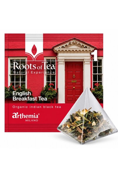 Arthemia Ceai negru organic English Breakfast Milano, pliculețe piramidale, 1...