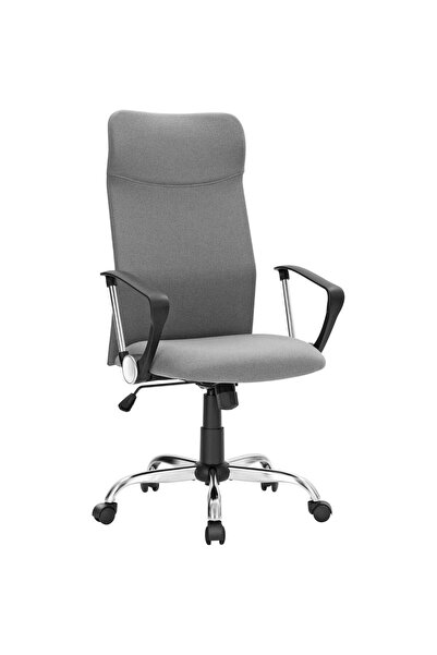 SONGMICS Scaun de birou ergonomic, reglabil pe înălțime, funcție de echilibra...