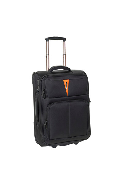 Diplomat Troler Cabină Extensibil 55x37x25 cm, Poliester, 2 Roți, ZC 6100, Negru
