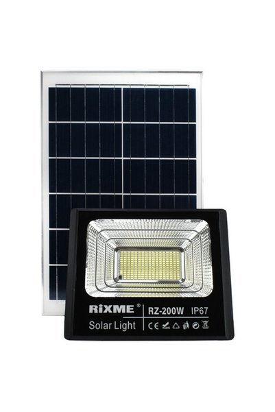 OEM Ηλιακός Προβολέας LED 200W IP67 με Τηλεχειριστήριο RL-JBP-200W