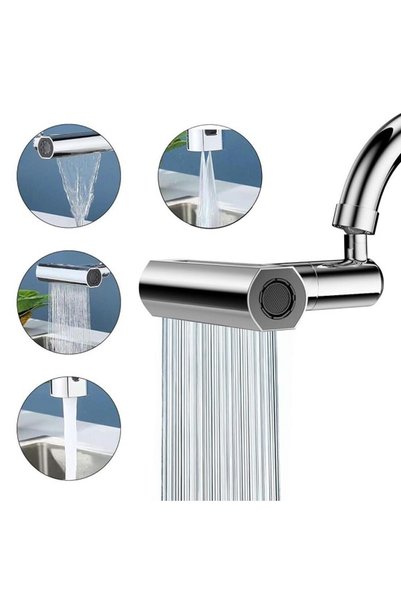 SPLASH Κεφαλή βρύσης 360° με 4 λειτουργίες 027605 για κουζίνα & μπάνιο