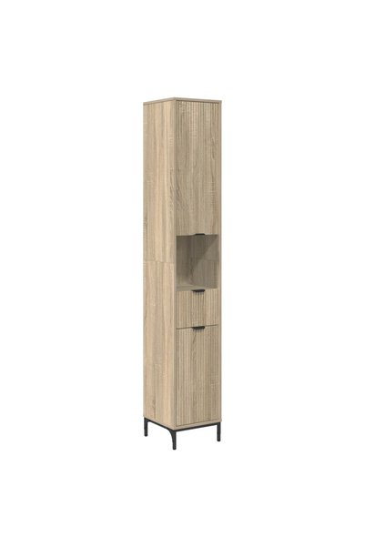 vidaxl Dulap de Baie Stejar Sonoma 31,5 x 33 x 190 cm