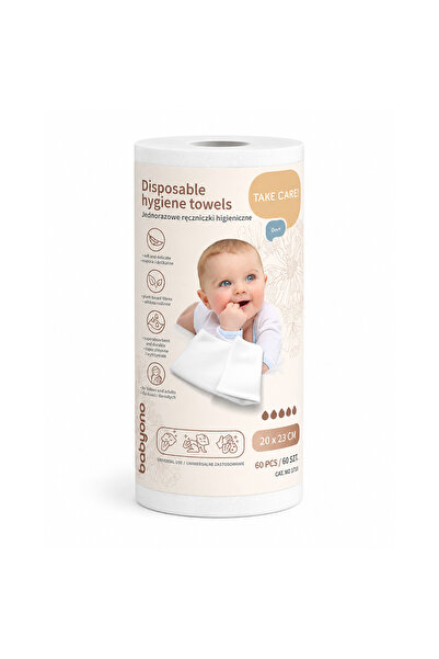 Babyono Rola 60 bucati prosopele din vascoza 100%, pentru bebelusi si adulti,...