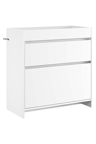 vidaxl Dulap sub chiuvetă pentru baie Alb 78,5 x 37,5 x 81 cm