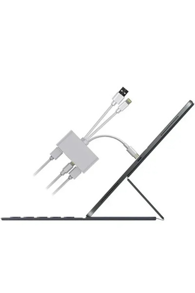 Andowl σε 1 Lightning+Type C+USB A Card Reader με 3 καλώδια Q-Z09 5