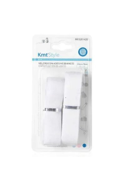 OEM Αυτοκόλλητη ταινία Velcro 2 x 70 εκ. λευκή 2 τεμάχια 5201420