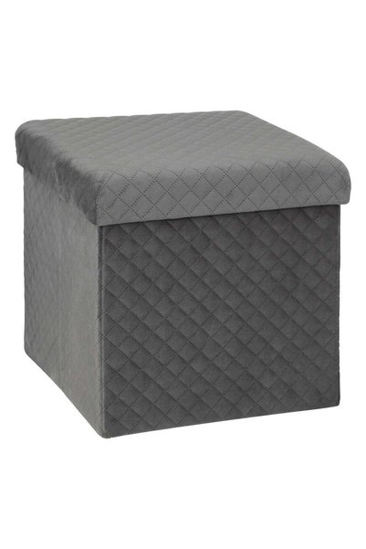 5five Simple Smart 5Five taburet pătrat pliabil cu spațiu de depozitare, MDF,...