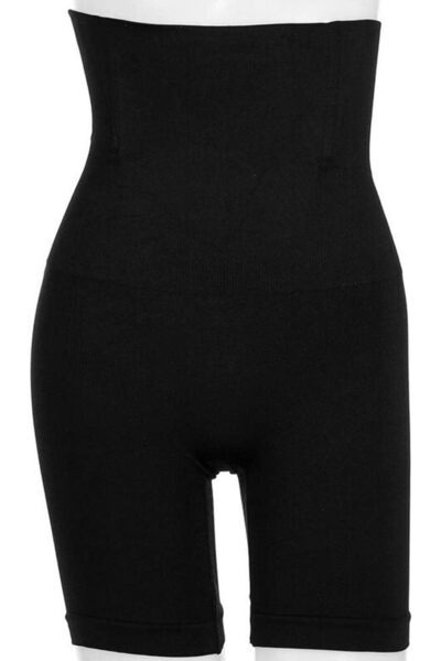 Generic Women's Postpartum High Waist Seamless Tummy Control Pant -Black, M L
