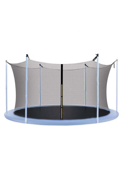 MyOfficeShop Plasa de siguranta si protectie pentru trambulina, 396 cm cu 8 s...