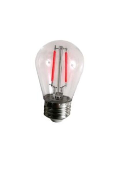 Rixme Λάμπα LED αδιάβροχη 10τμχ. E27 2W 220V RZ-163 Κόκκινος φωτισμός